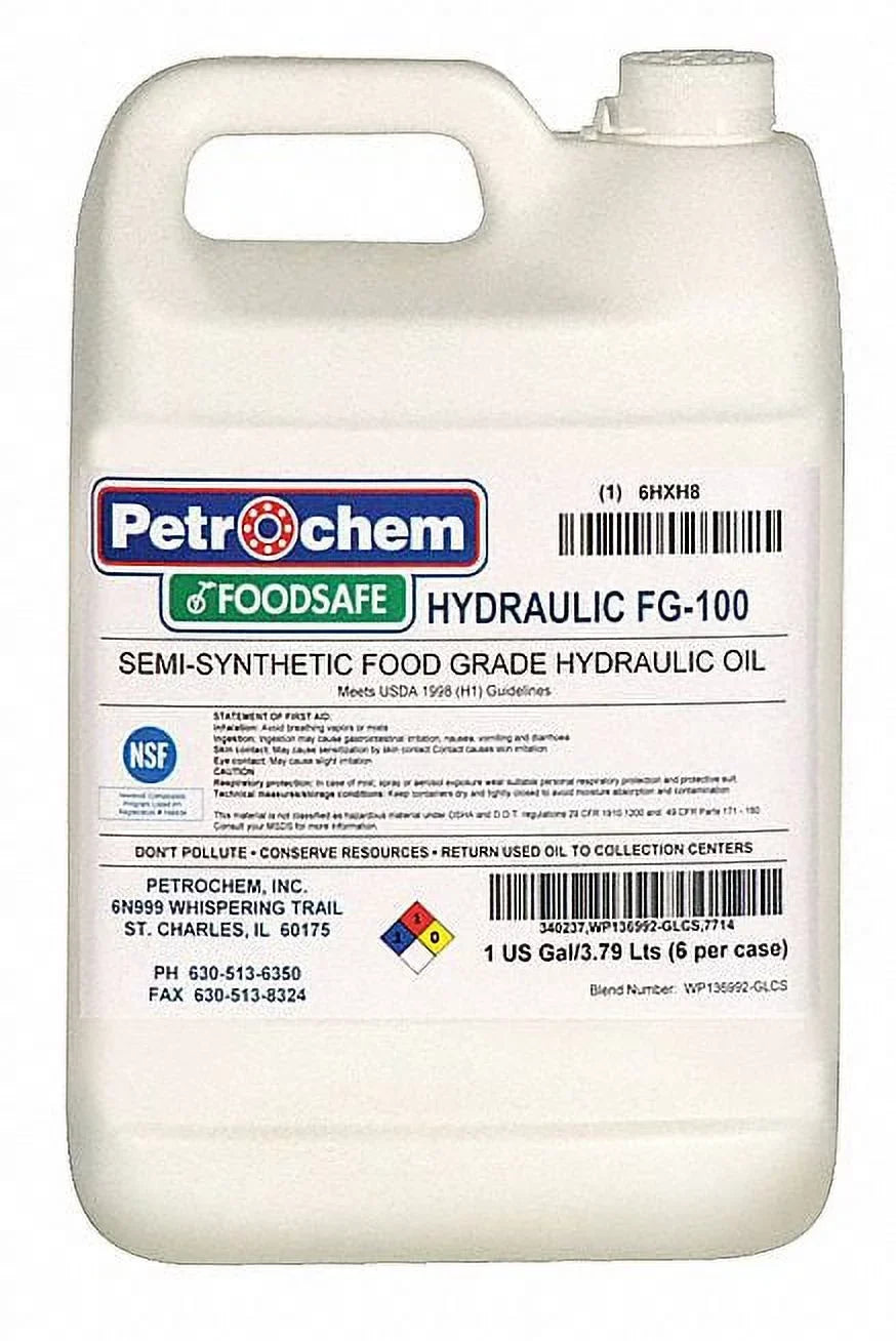 Petrochem Hydraulic Oil,Food Grade,1 gal,Jug    -100 H-1