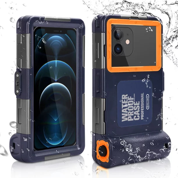 UrbanX Professional [15m/50ft] Swimming Diving Surfing Snorkeling Photo Video Waterproof Protective Case Underwater Housing for G9 Plus And all Phones Up to 6.9 Inch  with Lanyard