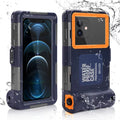 UrbanX Professional [15m/50ft] Swimming Diving Surfing Snorkeling Photo Video Waterproof Protective Case Underwater Housing for Panasonic Eluga I2 (2016) And all Phones Up to 6.9 Inch  with Lanyard