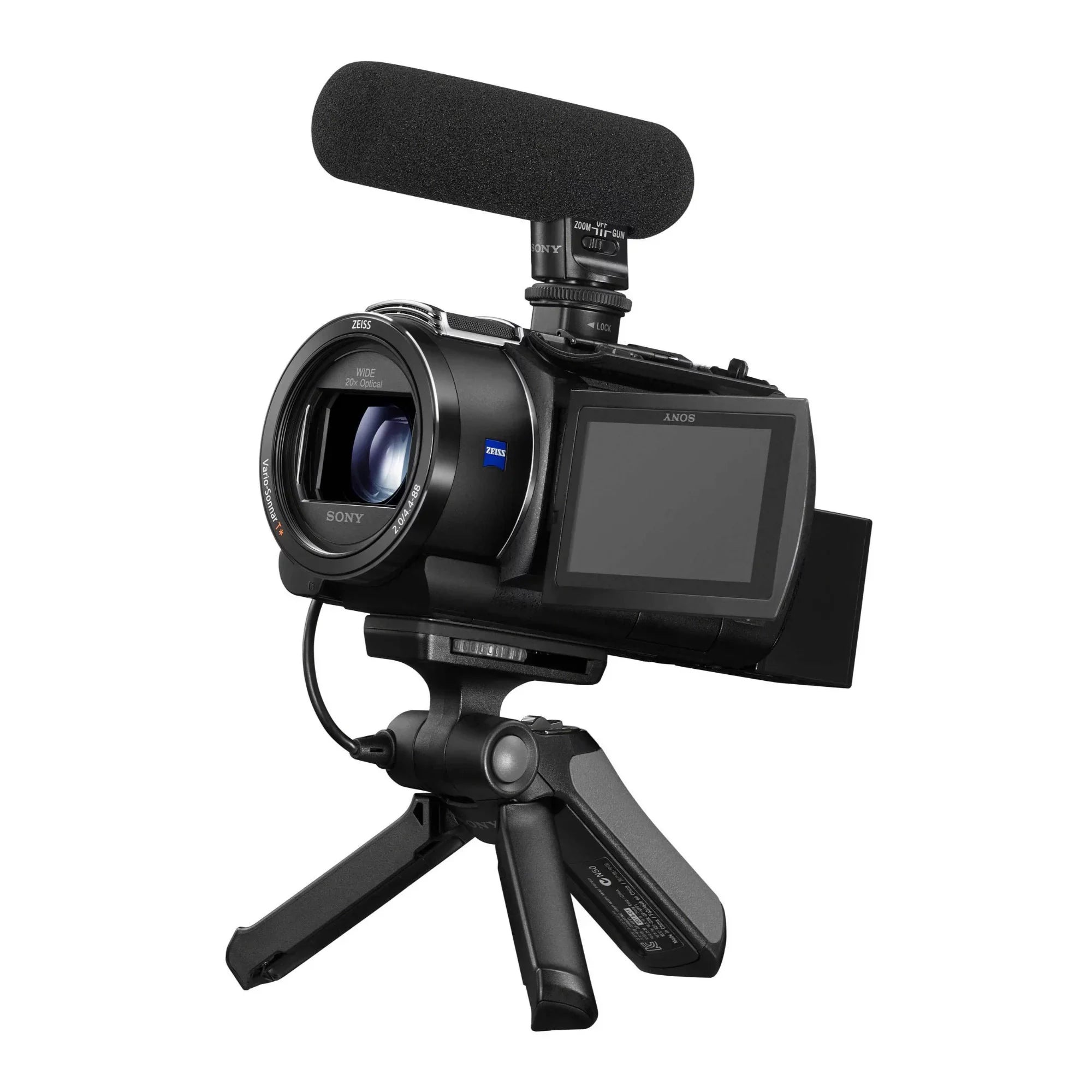 Sony -AX43 4K  Handyman Camcorder with Bag, Tripod and Accessory Bundle
