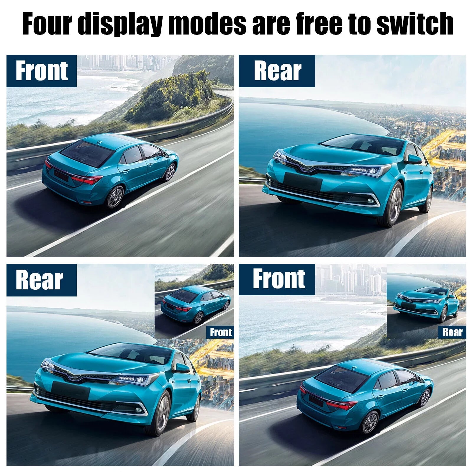 Dual Lens Car  Dash Cam Video Recorder G-Sensor 1080P Front And Rear Camera
