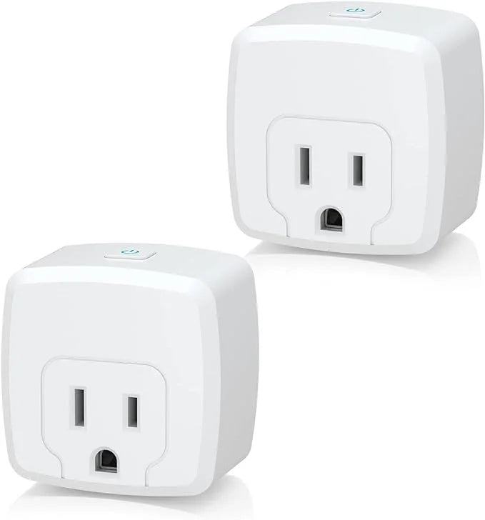 Smart Plug Mini 15A, WiFi Smart Outlet Works with Alexa, Google Home Assistant, Remote Control with Timer Function, No Hub Required,  Certified, 2.4G WiFi Only, 2-Pack