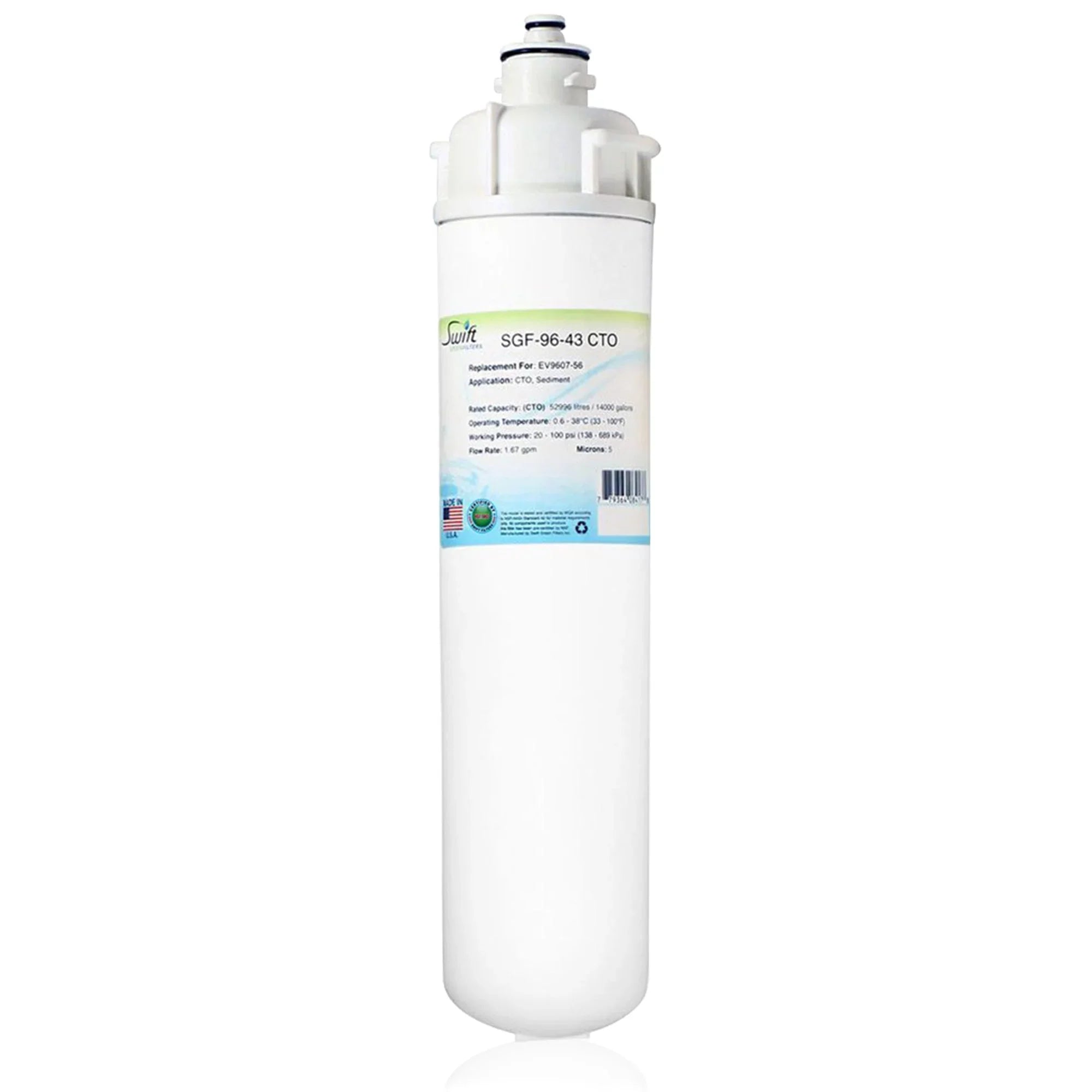 Swift Green Filters -96-43  Compatible Commercial Water Filter for EV9607-56, (Pack of 2)