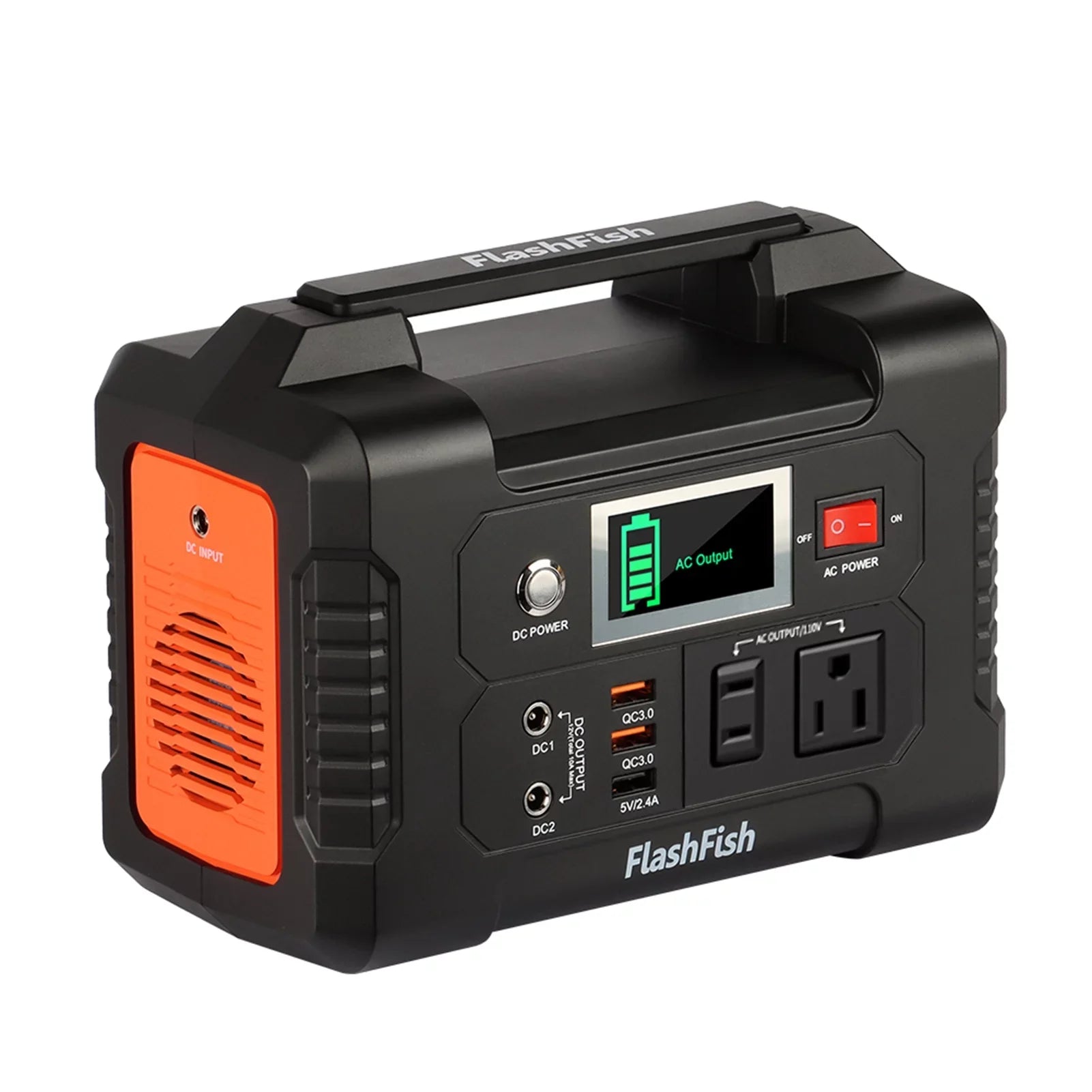 Flashfish PortableStation,3 Modes E200 Portable 200w Batterye200 Modes - 200w BatteryStation With 3 40800mah/151wh Solar - 40800mah/151wh 200w Modes Station With Solar -and Modes
