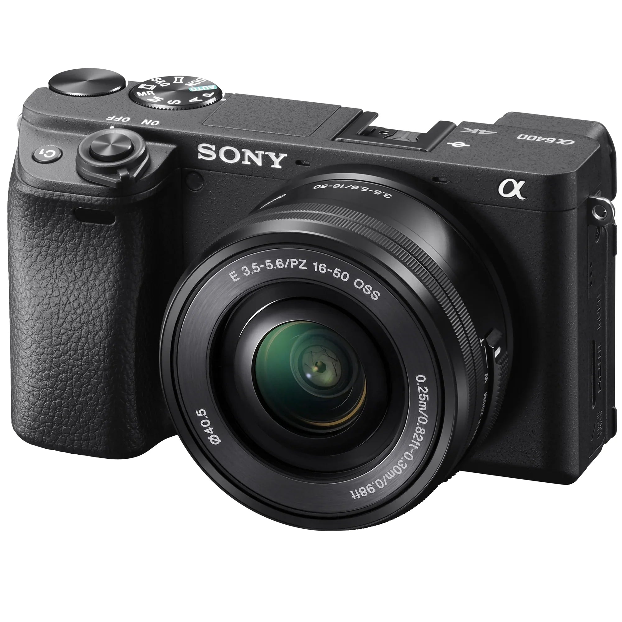 Sony -6400L a6400 Mirrorless -C Interchangeable-Lens Camera with 16-50mm Lens Bundle with 64GB Memory Card, Photo and Video Editing Suite, Camera Bag, 40.5mm Filter Kit and Camera Battery