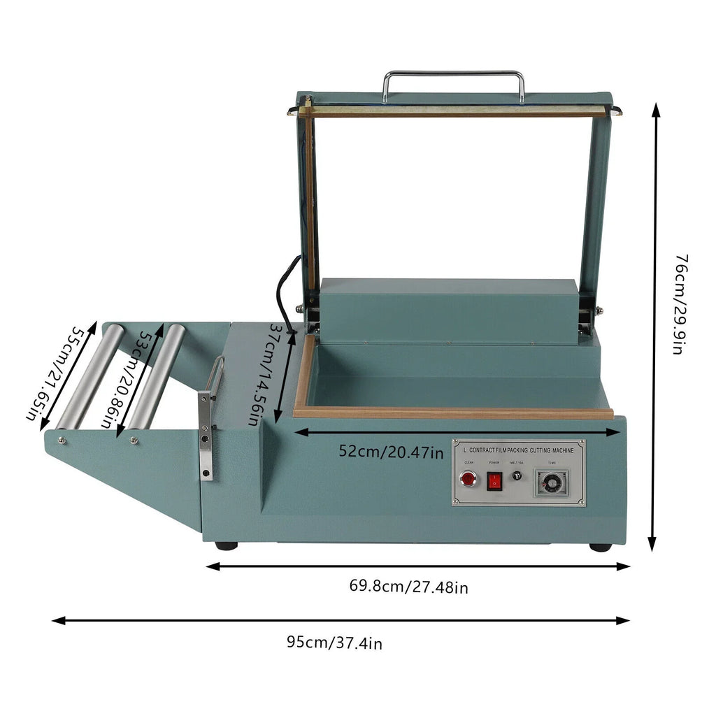 Heat Shrink Wrap Sealing Machine Quick Sealing Machine  Folding Film Sealer Cutter Packing Machine 1000W