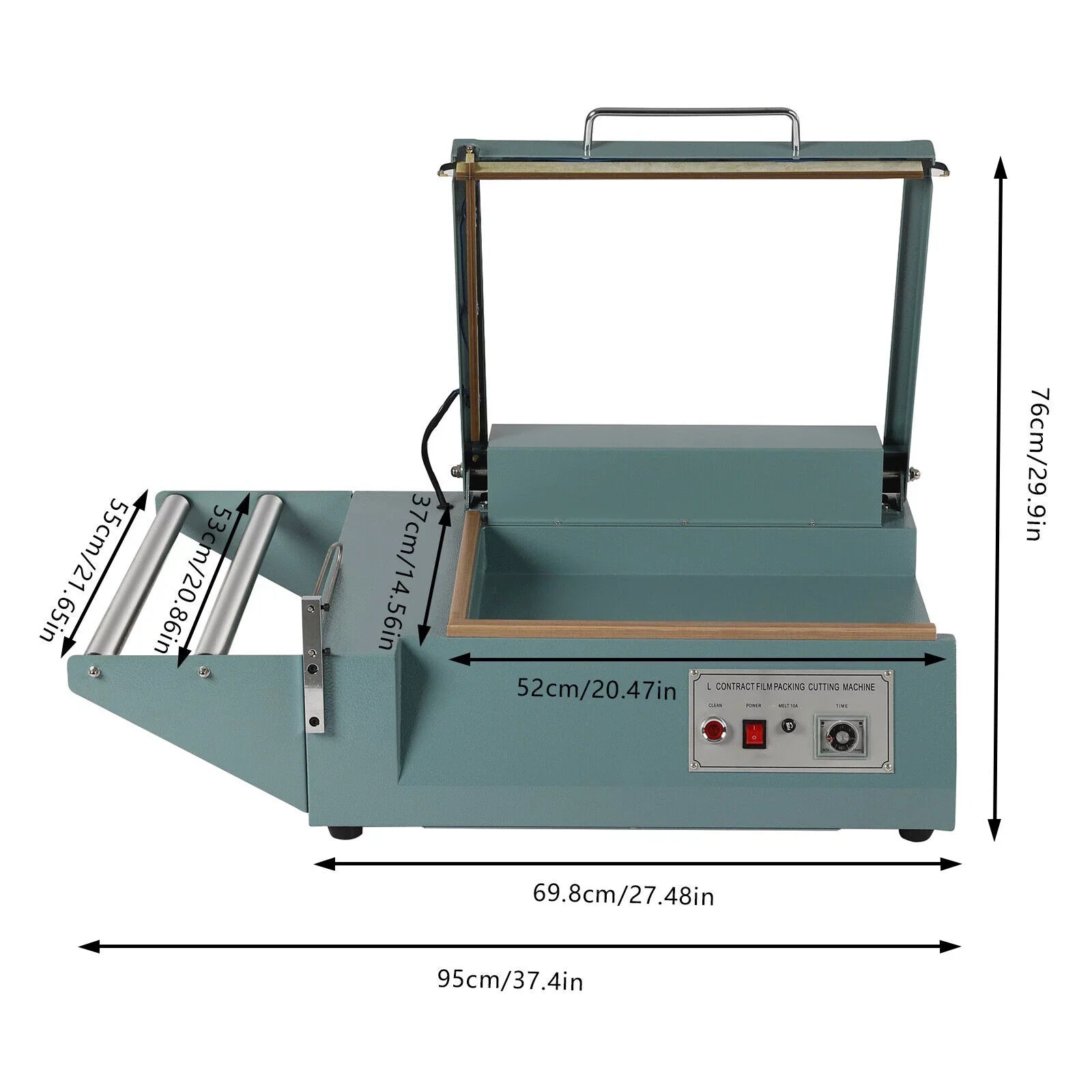 Heat Shrink Wrap Sealing Machine Quick Sealing Machine  Folding Film Sealer Cutter Packing Machine 1000W