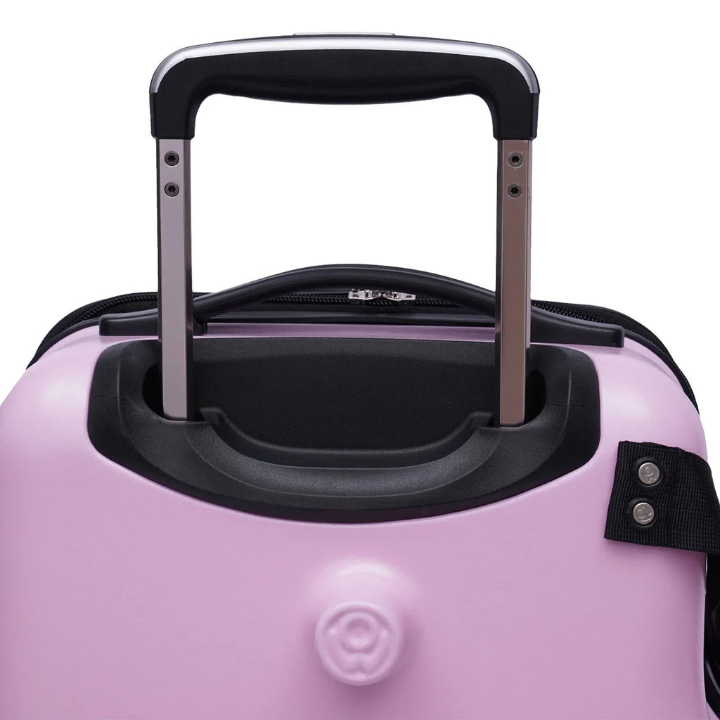 Wuzstar 24" Kid's Ride-on Travel Suitcase Portable Universal Wheel Waterproof Luggage,+ Aged 4-12 Years(Pink)