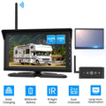 Auto-Vox Wireless Solar Backup Camera 7"  Monitor Kit Support 2 Cameras  Night Vision Reverse Camera for Truck  Trailer Van Solar4