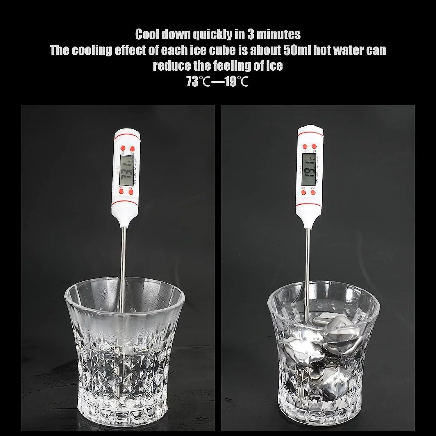 Stainless Steel Whisky Stones Metal Ice Cube Reusable Chilling Rocks Cooling for Scotch Whisky Wine Gin Tonic Drinks Party Men Women(Size:8 Pieces,Color:Square)
