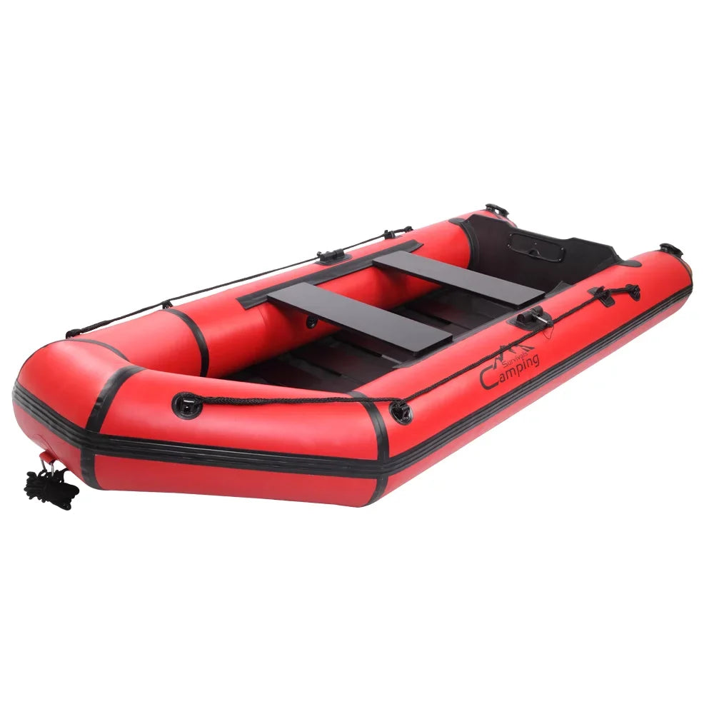 Camping Survivals 10ft  330kg Water Adult Assault Boat Red Black