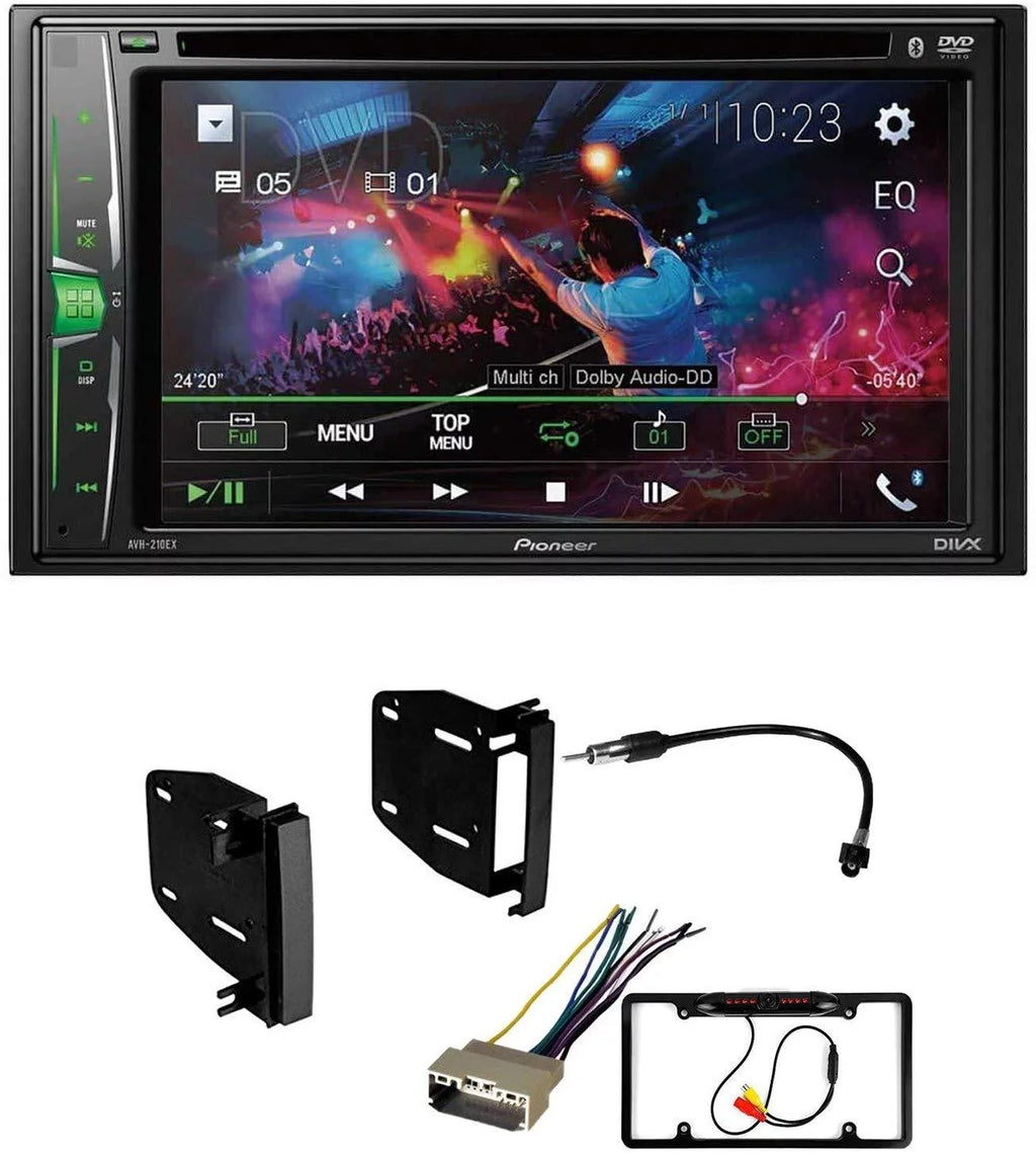 KIT4691 Bundle for 2008-2016 Chrysler Town & Country W/ Pioneer -241EX Double  Car Stereo with Bluetooth/Backup Camera/Install Kit/in-Dash / / 6.2" Touchscreen Digital Media Receiver