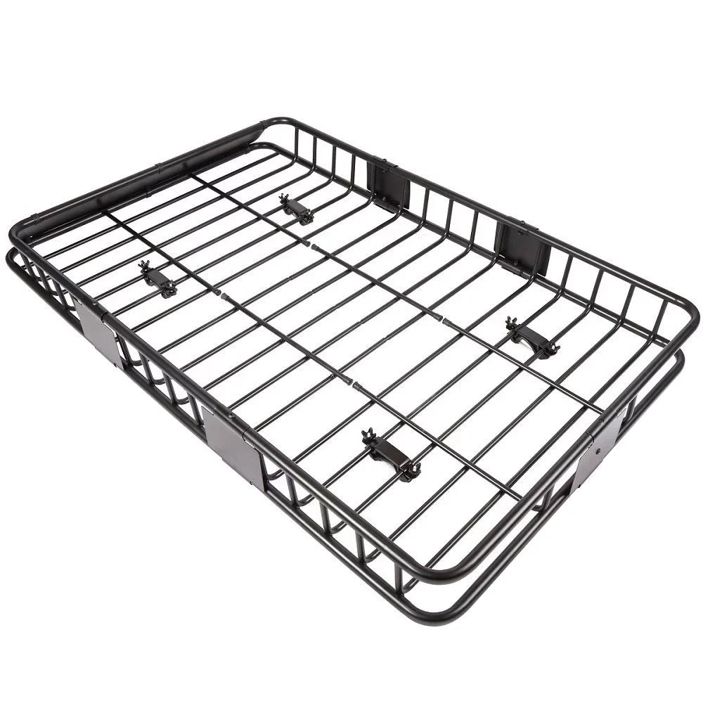 Jeremywell Universal 64"x 39"x 6" 150  Capacity Roof Rack Cargo Basket Extension Car Top Luggage Holder Carrier for  Truck Cars