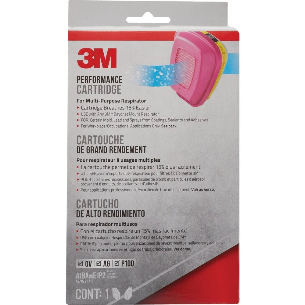 1 , 3M // P100 Multipurpose Replacement Filter Cartridge (2-Pack)