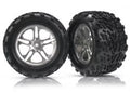 Traxxas 5174A Split Spoke Wheel With Talon Tire (2): T-Maxx, Revo