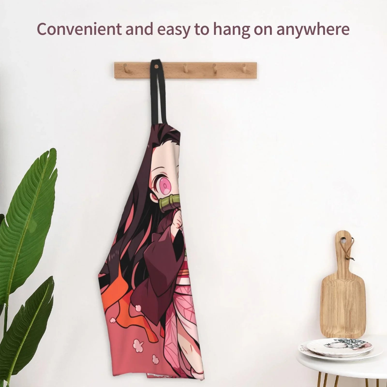 Demon Slayer Nezuko Kamado Waterproof Apron Home Decor For Kitchen/Cooking/Gardening/Painting//Baking/Chef/Craftsman