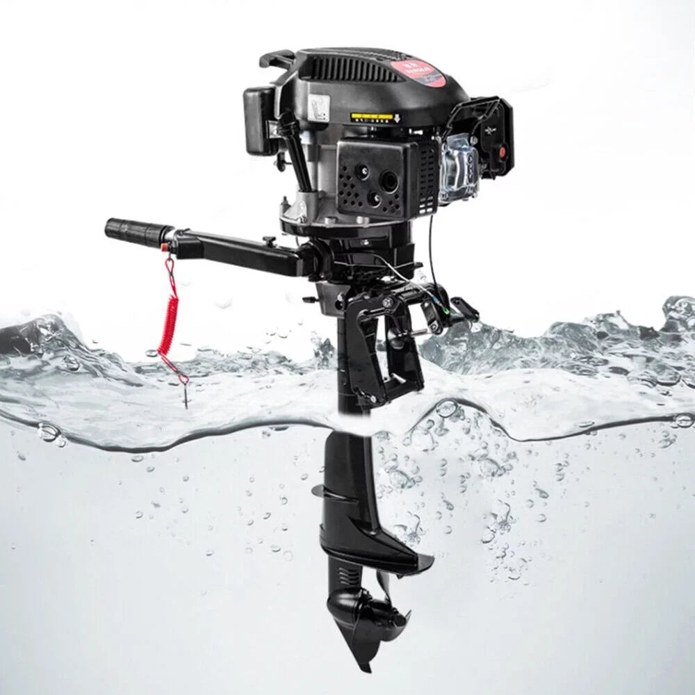 6  4-Stroke Heavy Duty Outboard Motor Fishing Boat Engine Air Cooling System