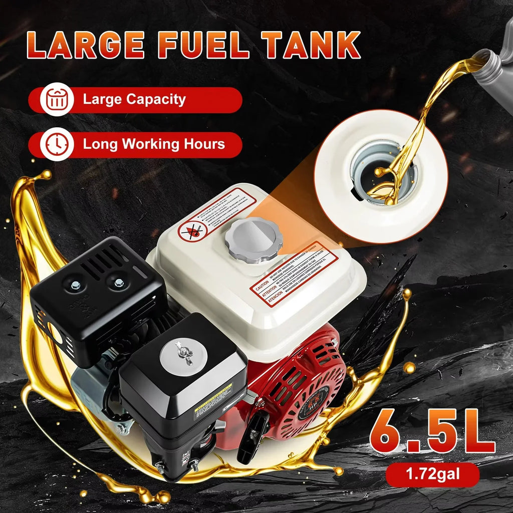 4 Stroke 6.5HP Single Cylinder Gas Engine 160cc Air Cooled For Honda GX160