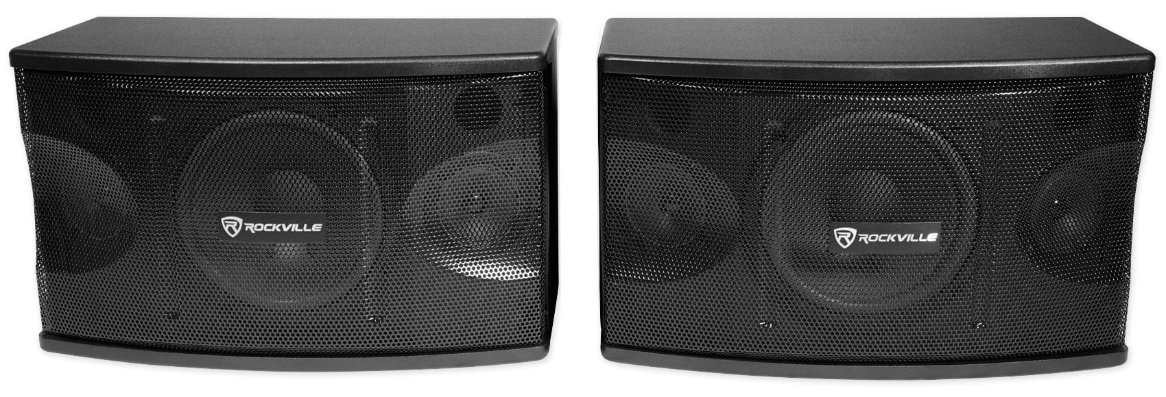 2) Rockville KPS80 8" Karaoke Speakers+Bluetooth Amplifier+2) Mics+Tablet Stand + Rockville R14GSBR100 Red/Blk 14 Gauge 100' Ft. Mini Spool Car Audio Speaker Wire