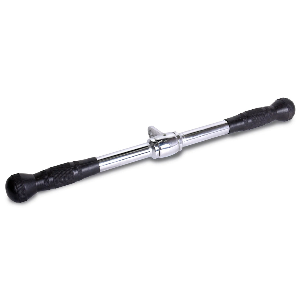 Deluxe 20" Straight Bar Cable Attachment with Rubber Handgrips