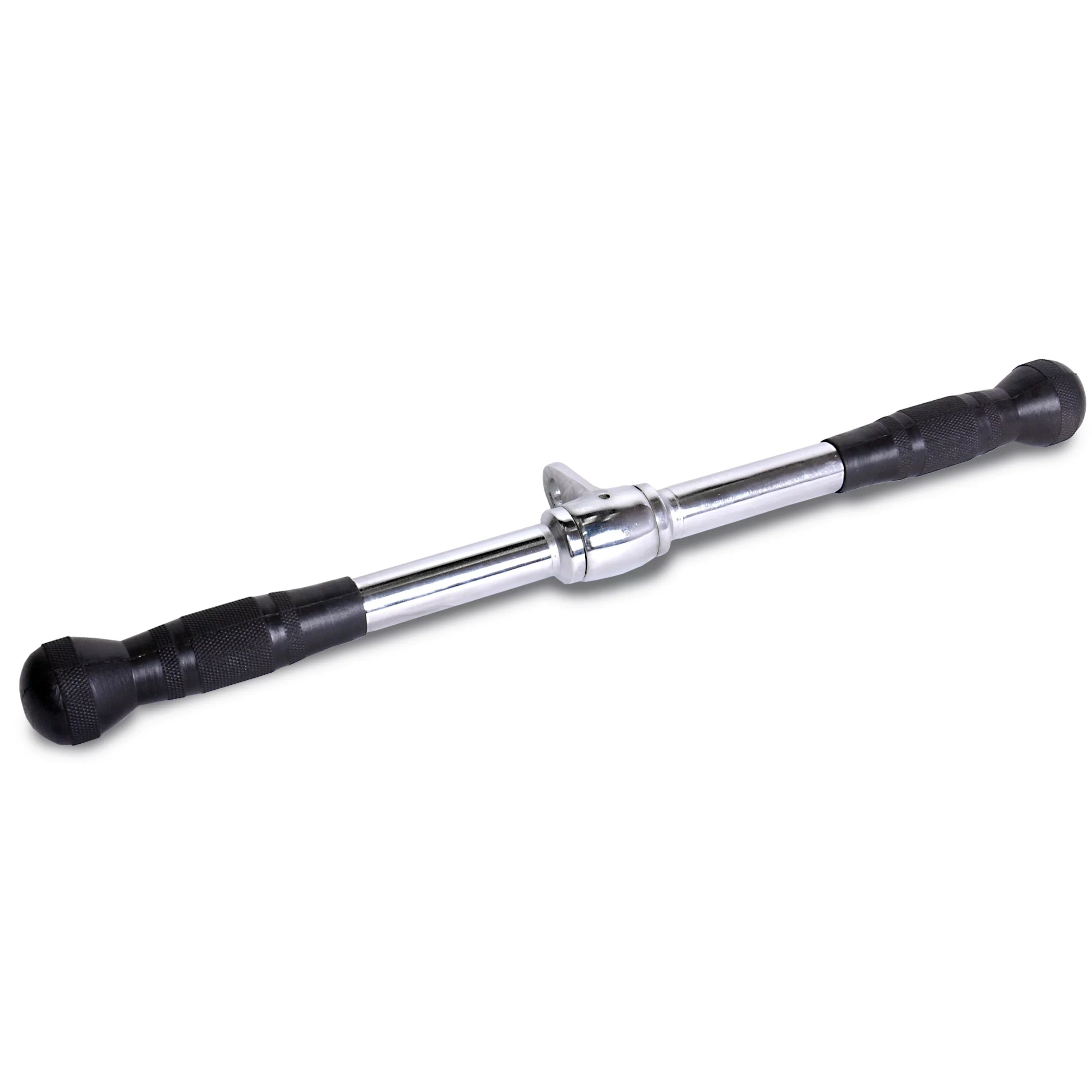 Deluxe 20" Straight Bar Cable Attachment with Rubber Handgrips