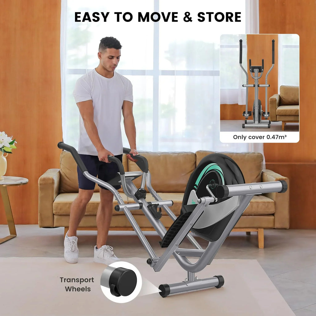 Elliptical Machine, Neche Magnetic Elliptical Trainer Fitness Equipment for Home Gym Cardio Workout 265lb