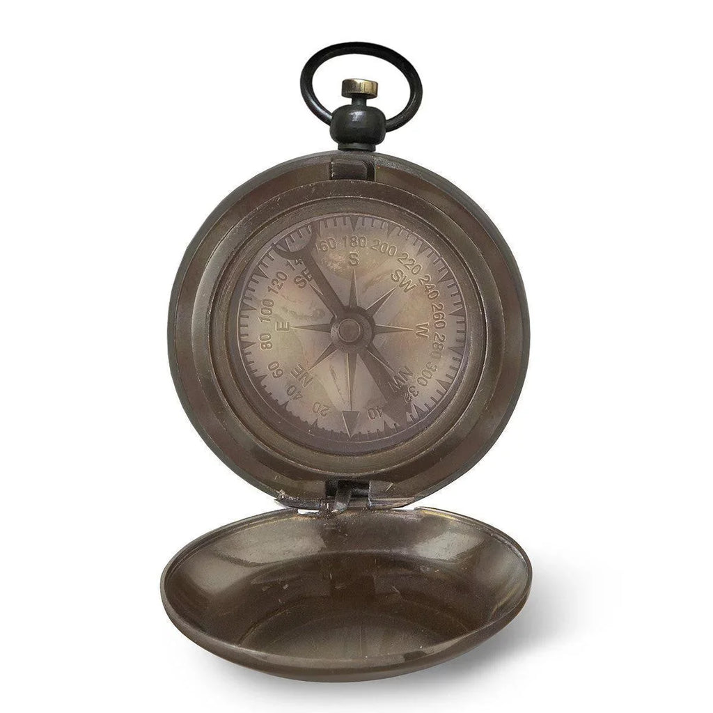 Best Bucking Dad Ever Laser Engraved Compass in Wooden Box