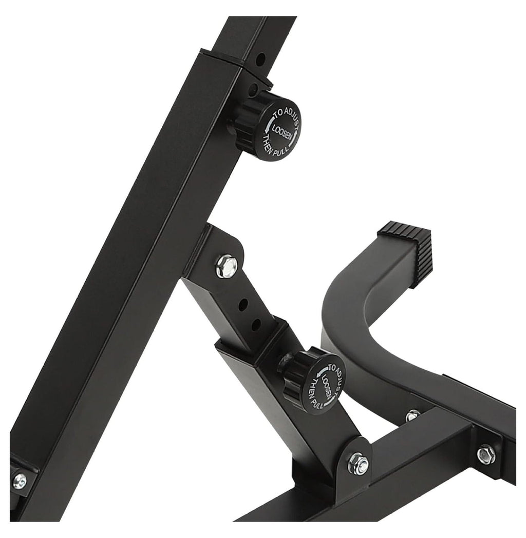 Hyperextension Bench with Adjustable Height and Back, Multi-functional Workout Bench, Back Extension Chair