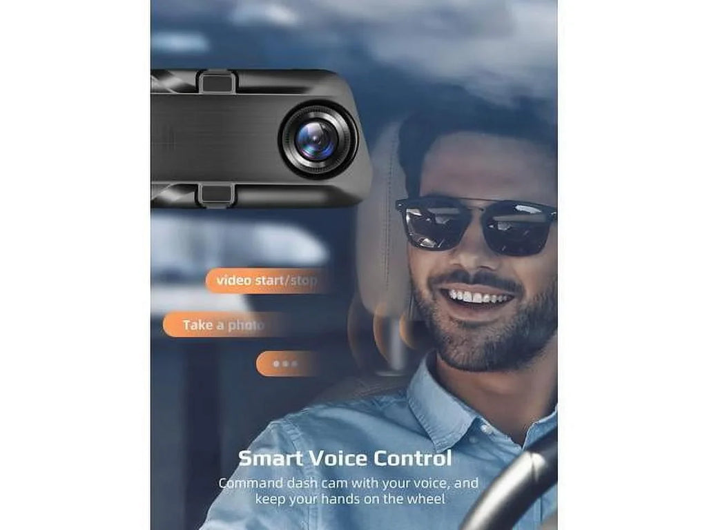 4K 12" Rear View Mirror Camera, Backup Camera, , Superior Sensor for Enhanced Night Vision, G-Sensor, Parking Assistance for Cars Trucks