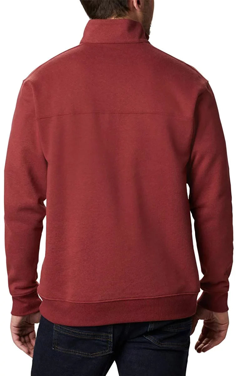 Columbia Men's Hart Mountain  Half Zip, Red Jasper, Large