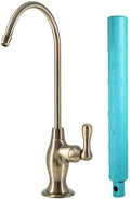 Metpure Water Filtration Faucet Antique Brass Vase Style Non Air Gap Reverse Osmosis Drinking Water Dispenser With Faucet Wrench