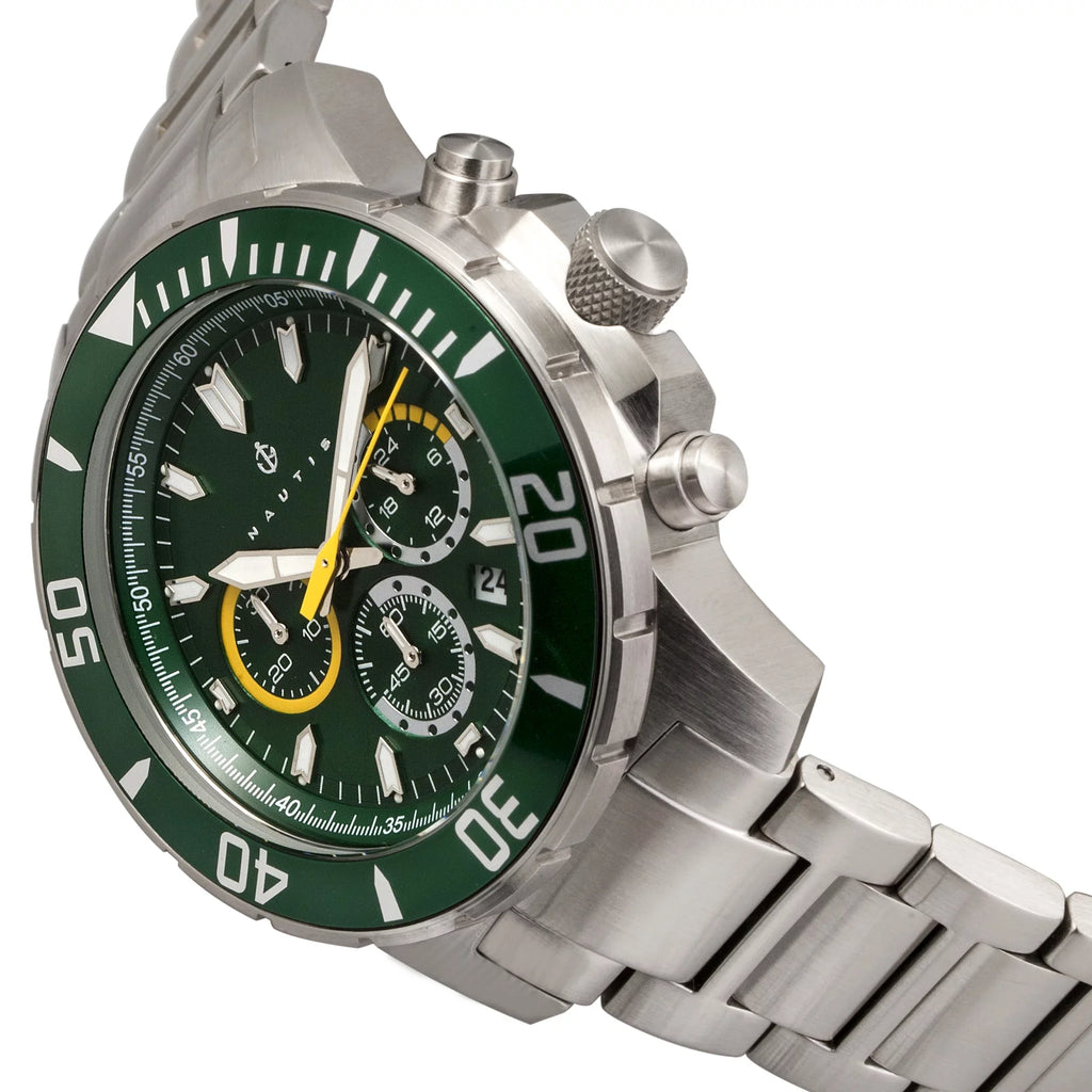 Nautis Dive Chrono 500 Chronograph Bracelet Watch - Green