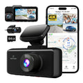 Dash Cam 3 Channel, DashCam Front and Rear with 5G WiFi , Dash Camera Three Way with 3 inch  Screen Free 64GB Card, Triple Car Camera with  Night Vision, Vehicle