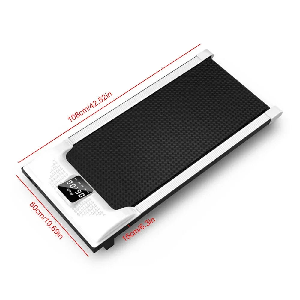 Loyalheartdy Portable  Electric Treadmill 0.65HP Under Desk Walking Pad Jogging Running Machine 1-6km/H with  Display for Home Office
