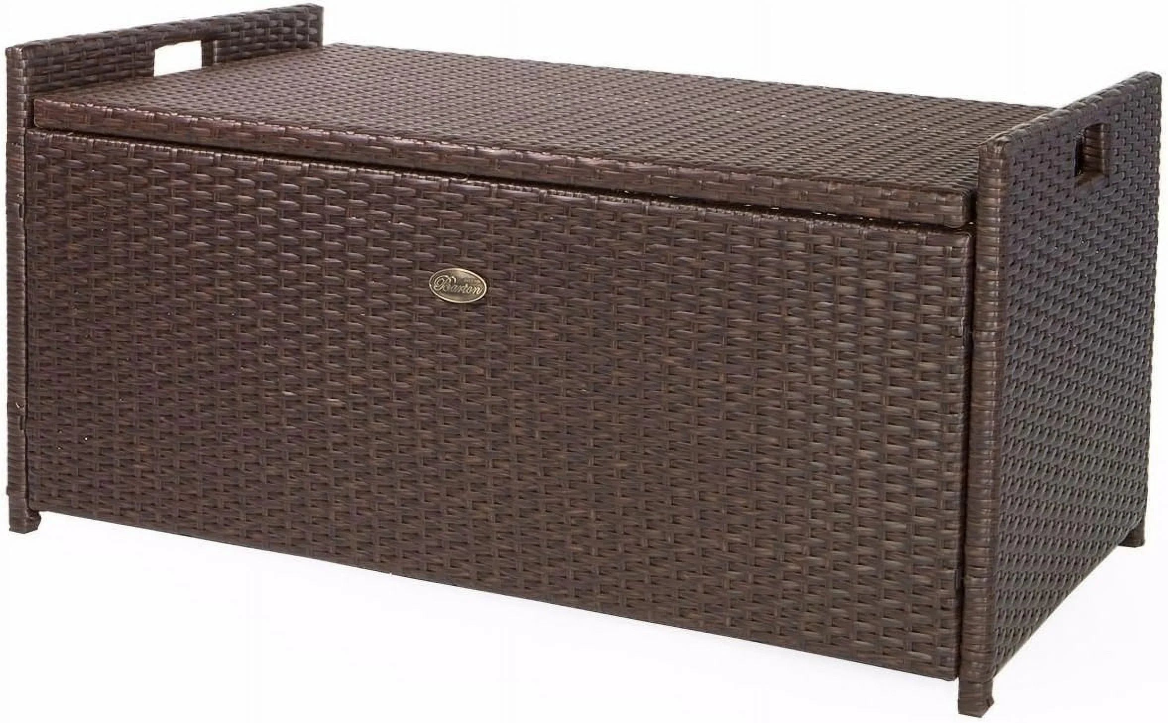 Deck Box W/Seat Cushion 60 Gallon Outdoor Patio Storage Bench Shed Cabinet Container Furniture Pools Yard Tools Porch Backyard