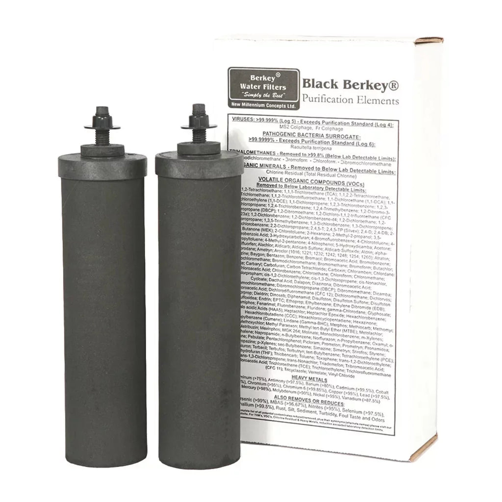 Big Berkey Water Filter 2 Black Carbon Filters - 2.25 Gallons