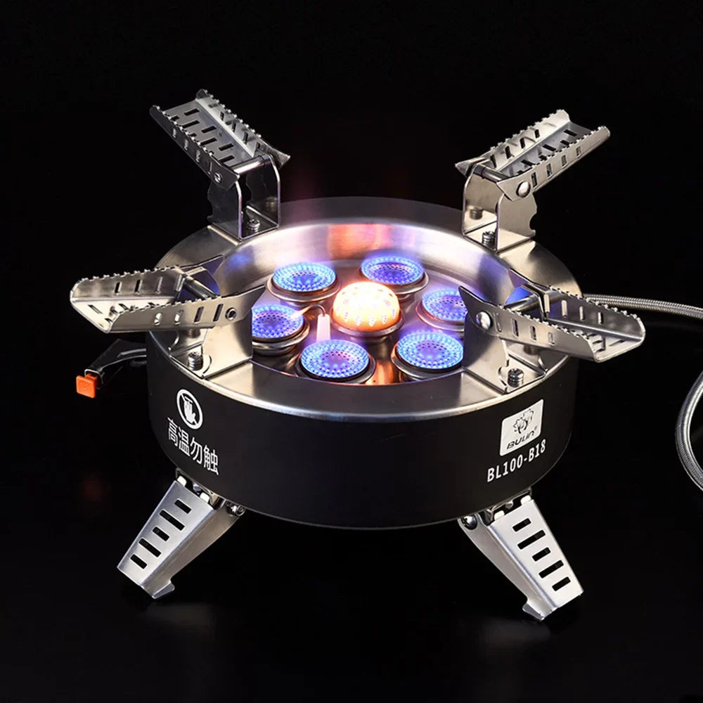 18000W High-power Camping Stove, Foldable Backpacking Stove for Hiking
