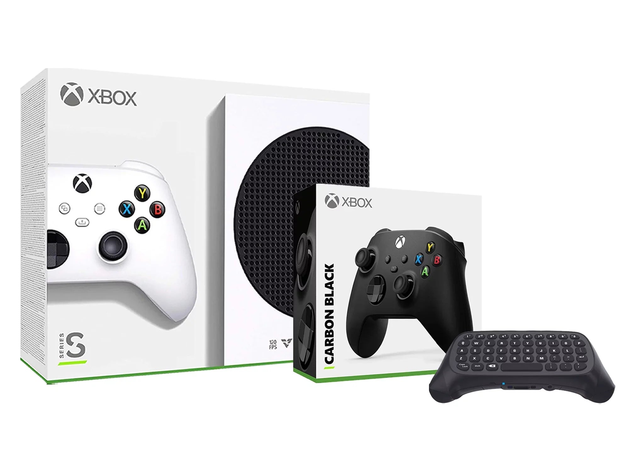 Microsoft Xbox Series S 512GB All-Digital Console with Extra Carbon Black Controller and Wireless Controller Keypad