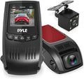 Pyle Dash Cam Rearview  Monitor 1.5” Digital Screen Rear View Dual Camera Video Recording System