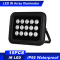 15pcs Array   Infrared Illuminator, Wide Angle Long Range Night Vision, Outdoor Waterproof, Suitable for  Cameras