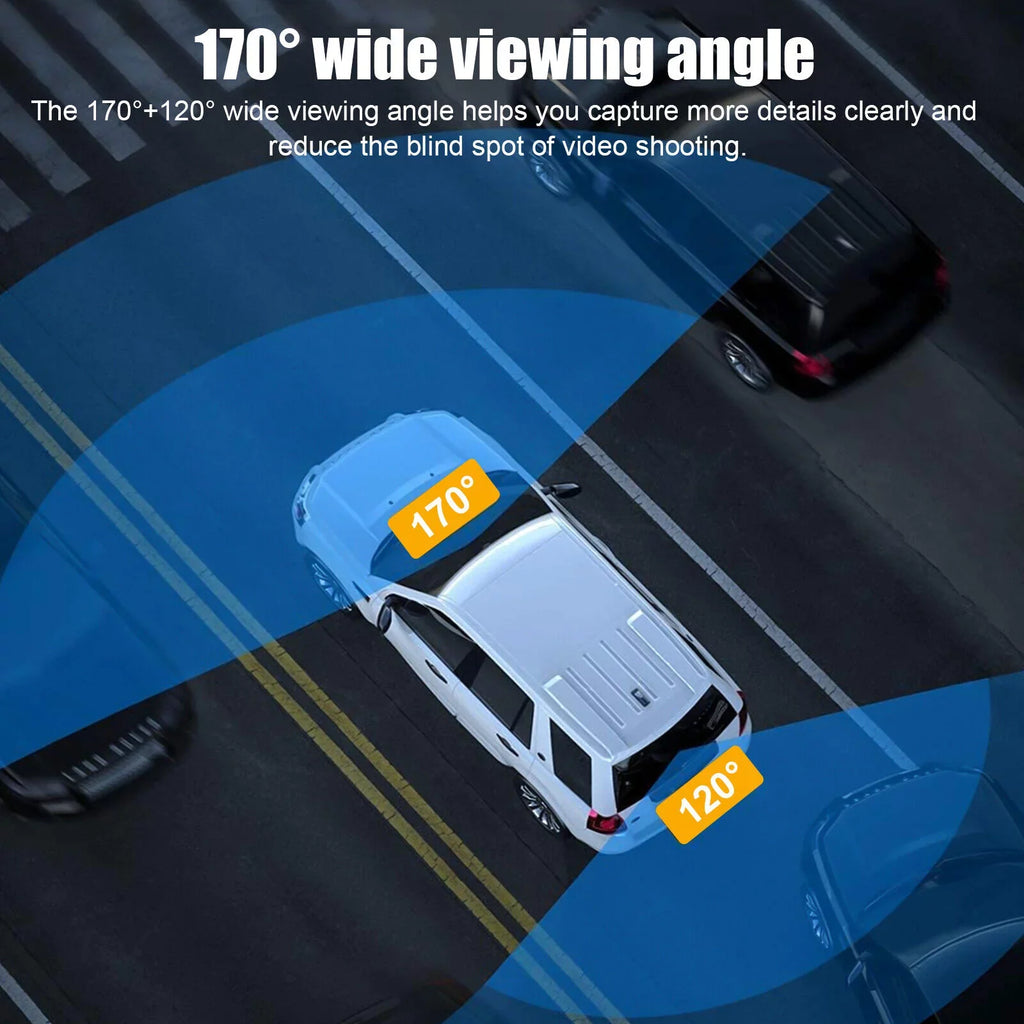Dual Lens Car  Dash Cam Video Recorder G-Sensor 1080P Front And Rear Camera