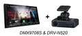 Kenwood DMX9708S In Dash Car Receiver 6.95" Touch Screen CarPlay Android Auto & -N520 Dash Cam Combo