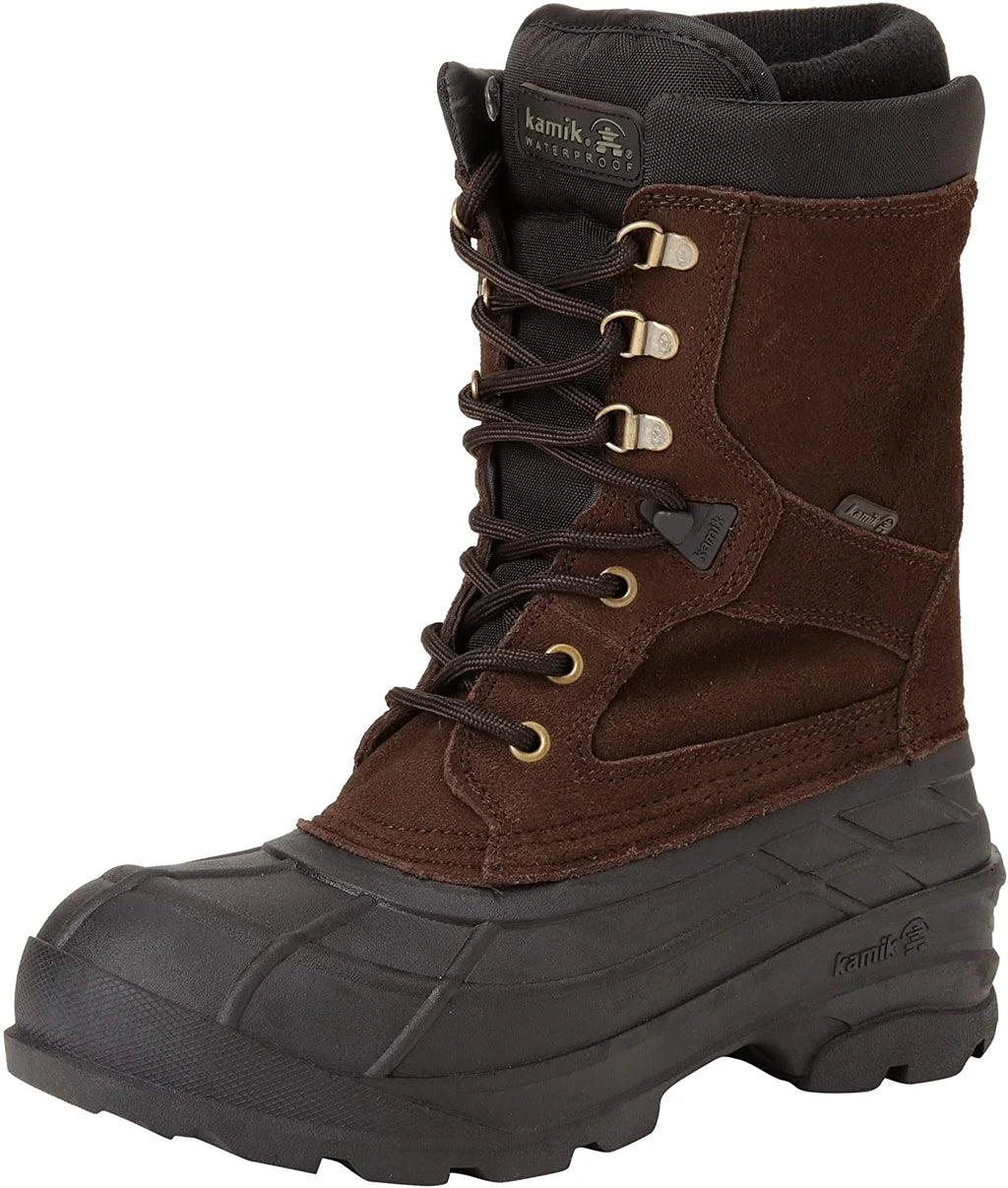 Kamik Men's Nationplus Boot (9.5 D(M) , Dark Brown)