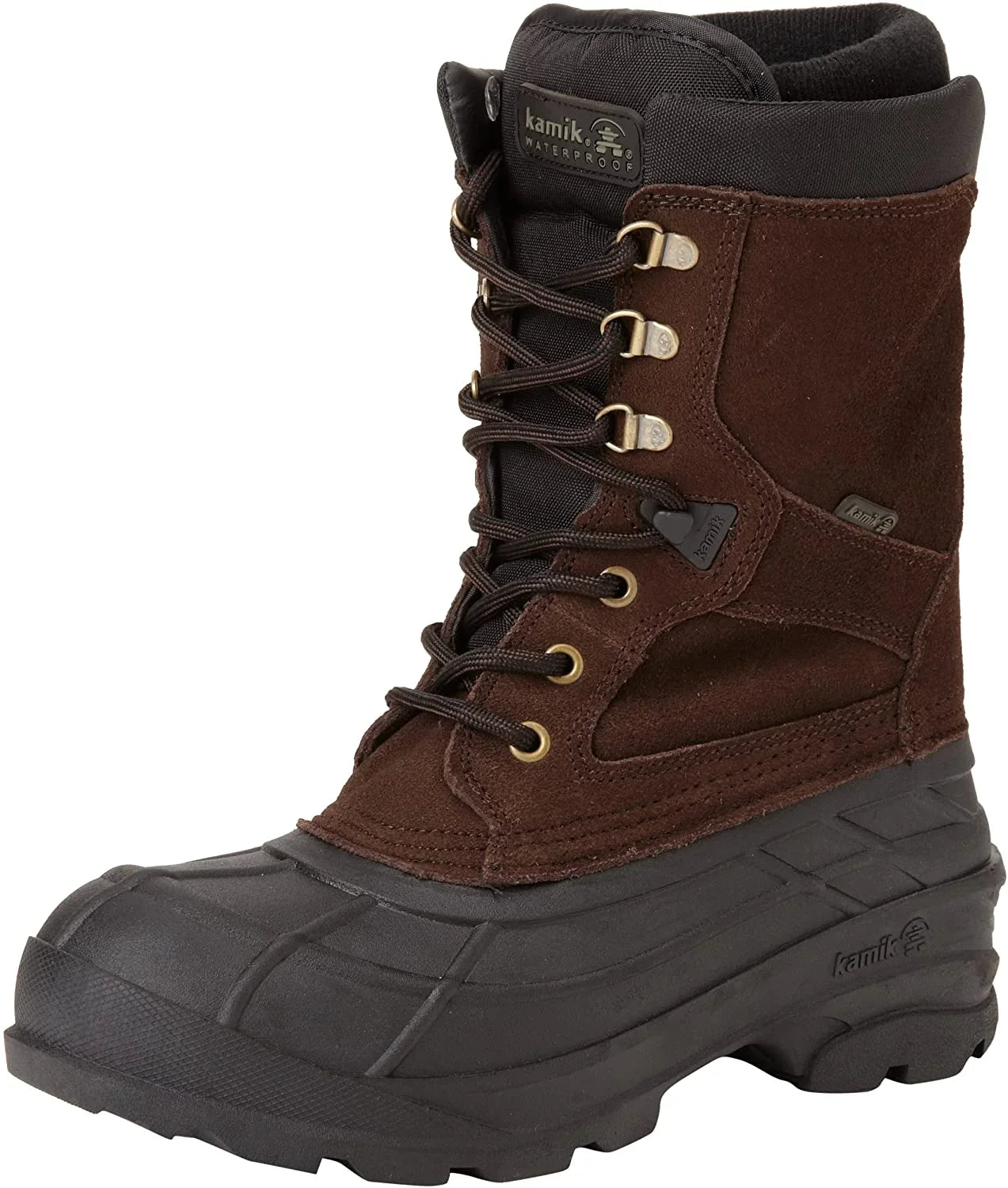 Kamik Men's Nationplus Boot (9.5 D(M) , Dark Brown)