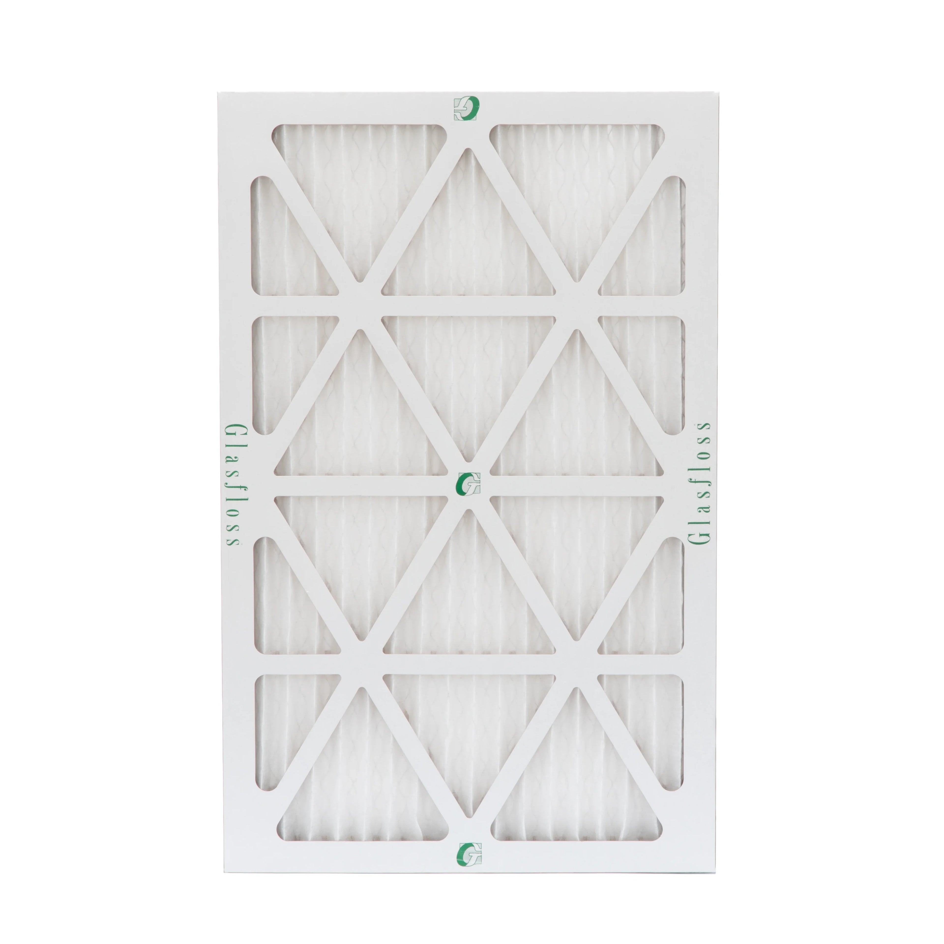 12 Pack of 10x24x1  10 Pleated Air Filters by Glasfloss. Actual Size: 9-1/2 x 23-1/2 x 7/8