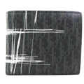 Pre-Owned Dior Homme   folio wallet leather black series men (Good)