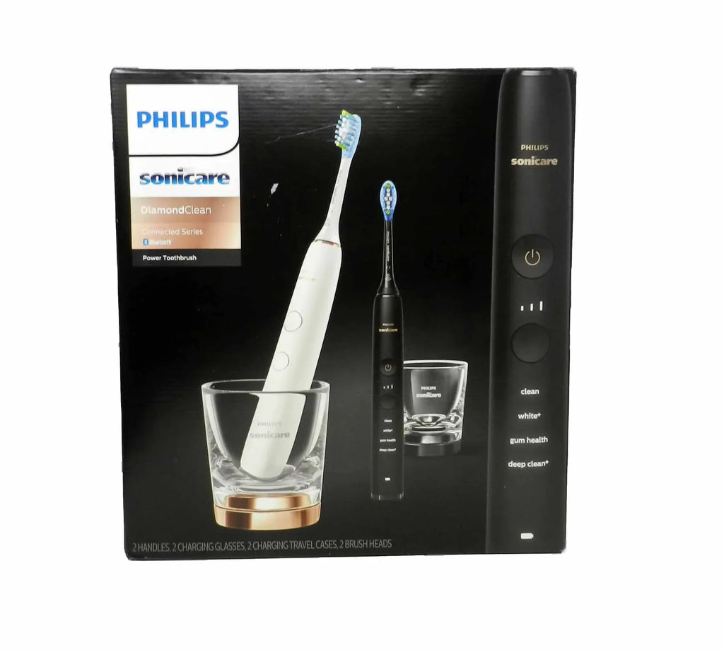 Philips Sonicare DiamondClean Connected Series Power Toothbrush Set (WhiteBlack)