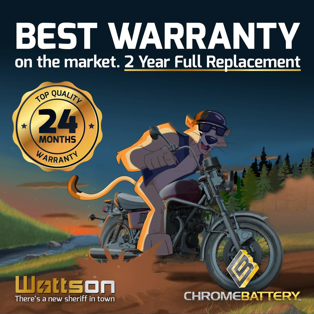 Chrome Battery YTX14AHL- (14AHL- 12 Volt,12 Ah, 210 ) Motorcycle Battery for Suzuki Gsx-r750 750cc 86-'92