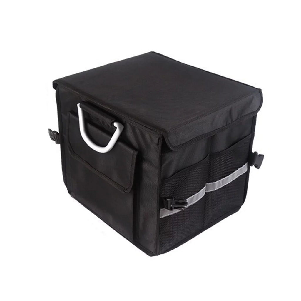 Apexeon Car Trunk Organizer, Automotive Cargo Organizer, Oxford Cloth Folding Storage Box, Reflective Strip, 28L Capacity