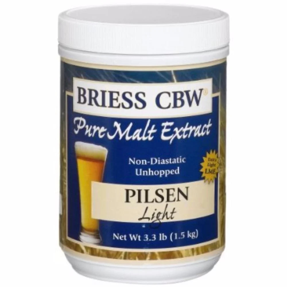 Briess  Malt Extract, Pilsen Light, 3.3-Pound Jars (Pack of 2)